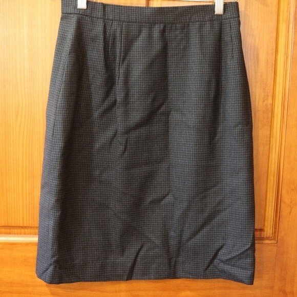 Mark Shale Vintage Charcoal Gingham Skirt Suit with Oriental Style Jacket 12 - Picture 12 of 15